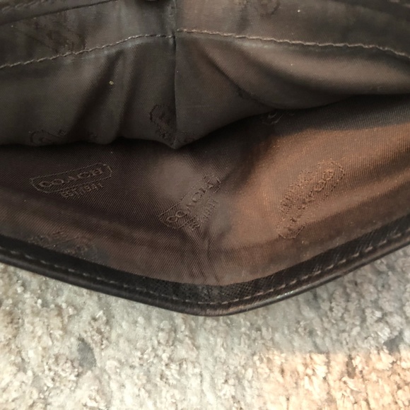 Mens Coach Bifold Brown Leather Wallet with Box - Picture 7 of 7